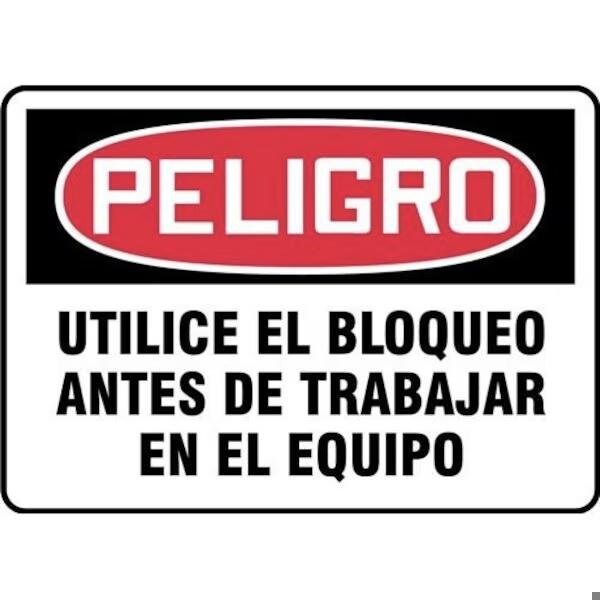 Accuform OSHA DANGER Safety Sign USE LOCKOUT SHMLKT027VS - main